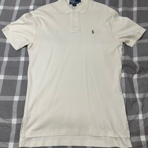 Polo by Ralph Lauren Men's Cream Polo Shirt